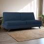 SOFÁ CAMA ROMA 3 PLAZAS SIN BRAZOS AZUL