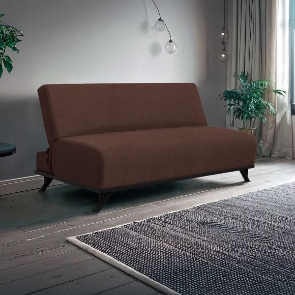 SOFÁ CAMA LEBARON SIN BRAZOS CAFÉ
