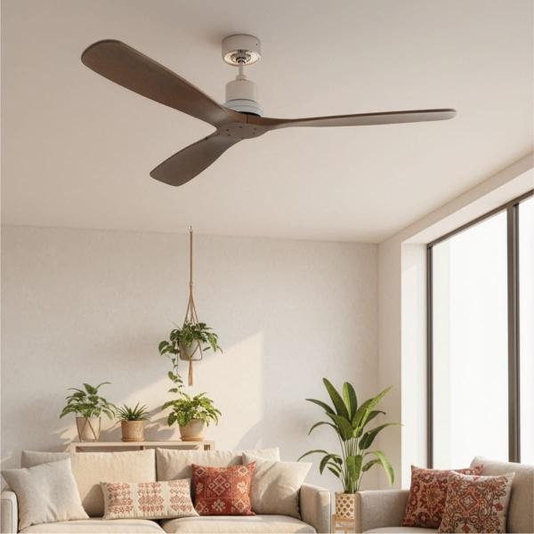 VENTILADOR DE TECHO EEROS 52" PLATEADO