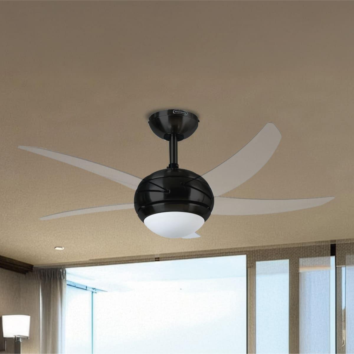 Ventilador de techo dubai 48" negro