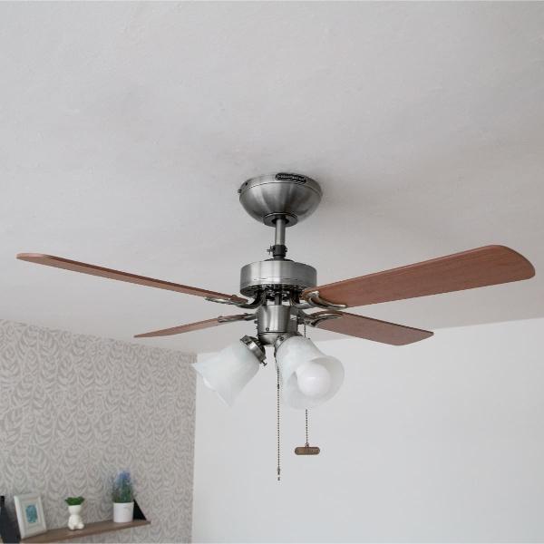 VENTILADOR DE TECHO OPORTO 42" PLATEADO