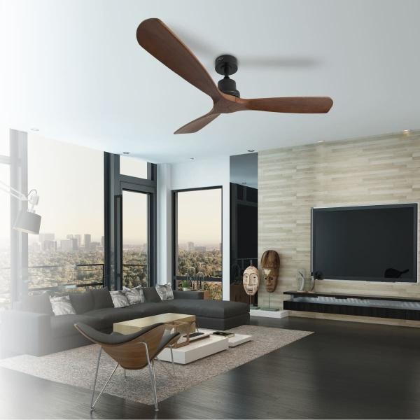 VENTILADOR DE TECHO EEROS 52" NEGRO