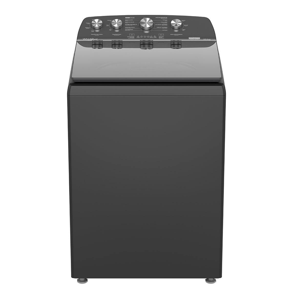 Lavadora carga superior 20kg xpert system agitador gris oscuro