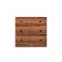 CÓMODA CAJONERA DE 3 CAJONES COLOR NOGAL - MADERA MDF