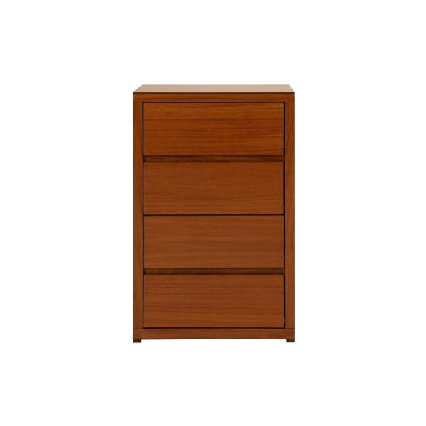 CÓMODA - CAJONERA CON 4 CAJONES COLOR PAROTA - CHAPA