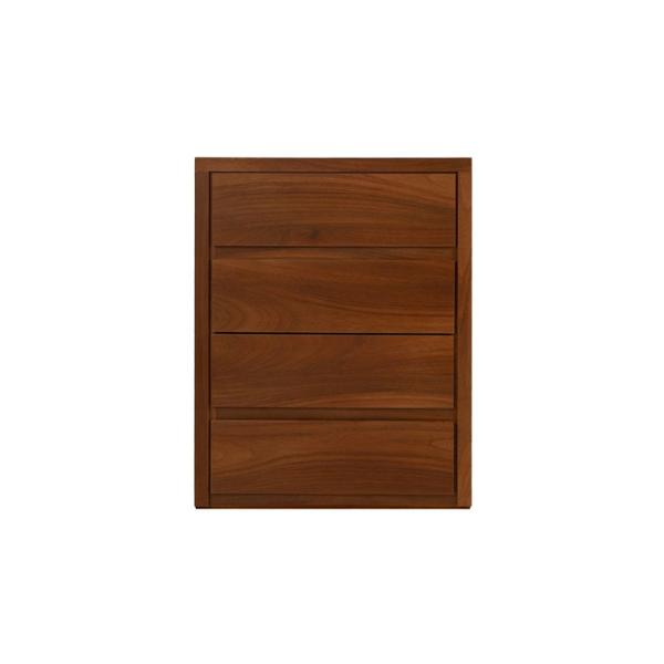 CÓMODA - CAJONERA CON 4 CAJONES COLOR NOGAL - MELAMINA