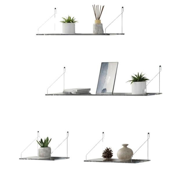 SET DE 4 REPISAS DE ACRILICO