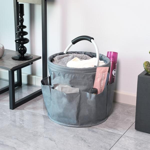 ORGANIZADOR MULTIUSOS C/BOLSAS GRIS