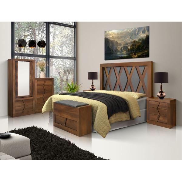 CÓMODA - CAJONERA CON 5 CAJONES COLOR PAROTA - MELAMINA