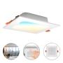 LAMPARA LED CUADRADA TIPO DOWNLIGHT DE EMPOTRAR 6W, 3 TEMPERATURAS DE COLOR 3 000 K, 4 200 K y 6 500 K, USO INTERIOR