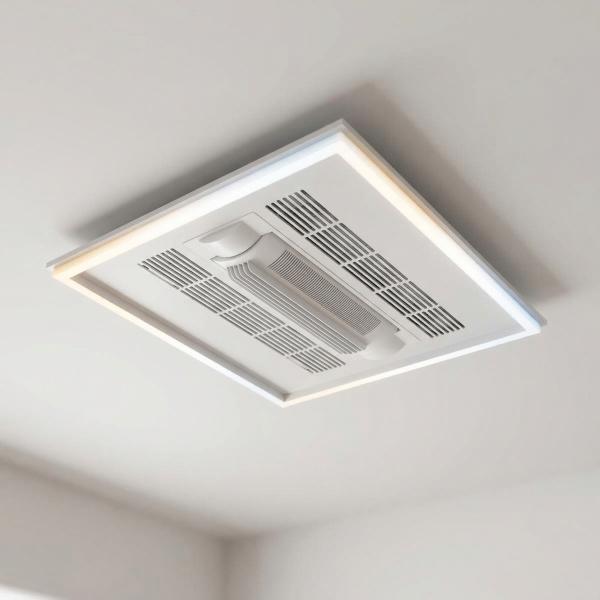 VENTILADOR LED TIPO PANEL DE EMPOTRAR 40W, 6 VELOCIDADES, TEMP AJUSTABLE C/ CONTROL REMOTO