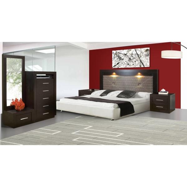 SET DE 2 BURÓS CON 2 CAJONES COLOR CHOCOLATE CON JALADERAS DE METAL - MADERA INDUSTRIALIZADA