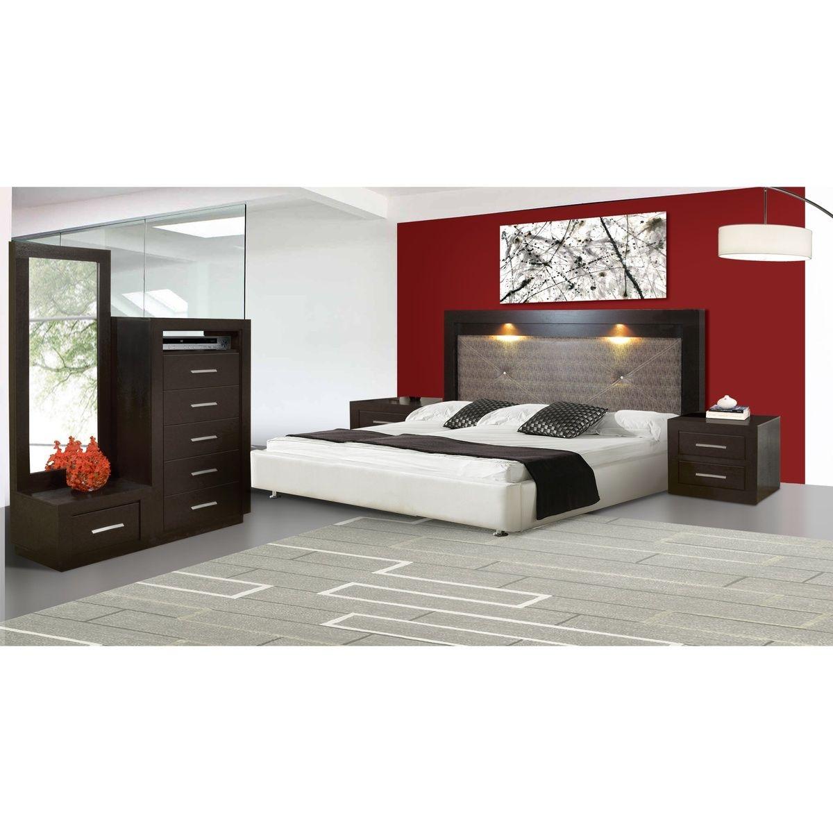 Set de 2 burós con 2 cajones color chocolate con jaladeras de metal - madera industrializada