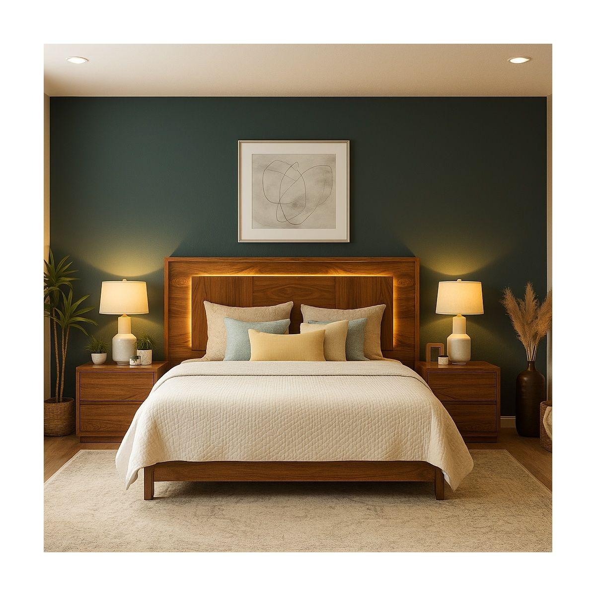 Set de 2 burós con 2 cajones color parota - madera industrializada