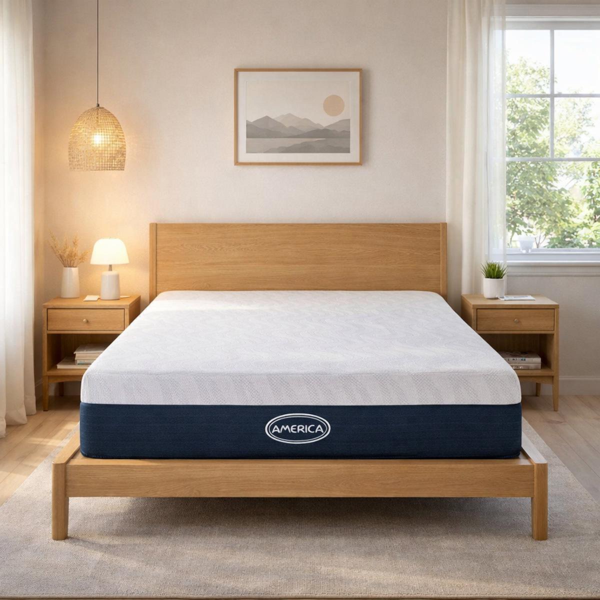Colchon america individual en caja modelo ice memory foam