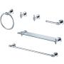 JUEGO DE ACCESORIOS PARA BAÑO CROMO 6 PIEZAS MILAN