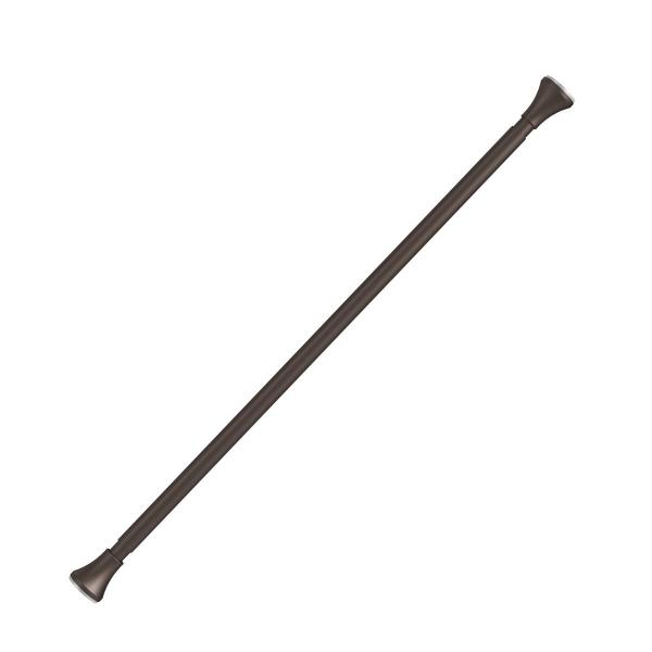 CORTINERO PARA BAÑO EXTENSIBLE METAL 110 A 200 CM CAFÉ