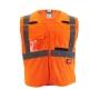 CHALECO DE SEGURIDAD DE MALLA ALTA VISIBILIDAD -CAT 1-CLASE 2 - NARANJA G/XG