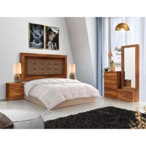 CÓMODA - CAJONERA CON 4 CAJONES COLOR PAROTA CON JALADERAS DE METAL - MADERA INDUSTRIALIZADA