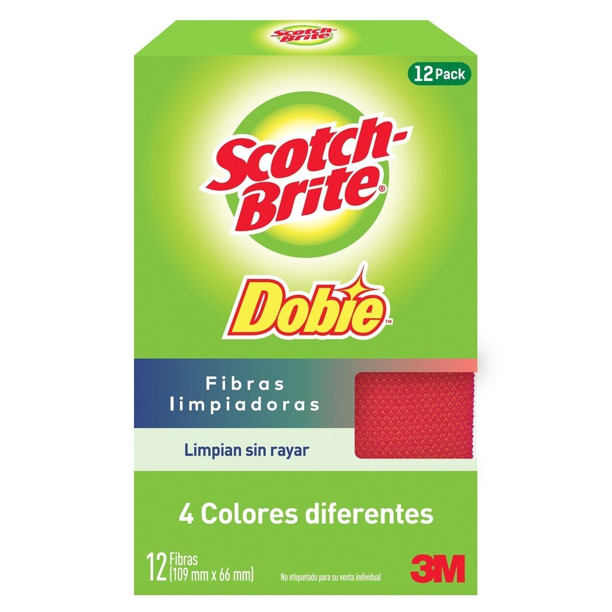 Esponja recubierta scotch-brite, multipropósito, para superficies delicadas, 12 piezas