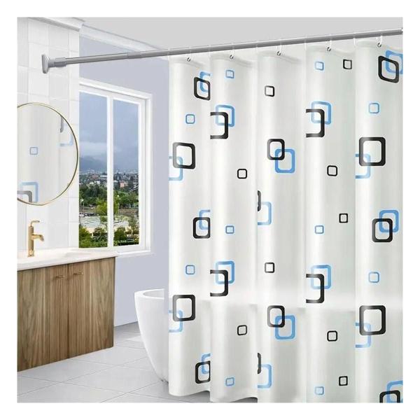CORTINERO PARA BAÑO EXTENSIBLE METAL 70 A 120 CM
