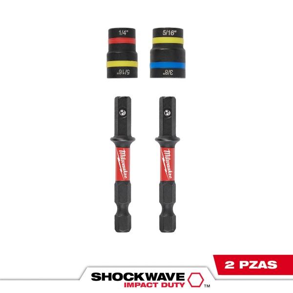 JUEGO DE APRIETATUERCAS MAGNÉTICOS 2 EN 1 SHOCKWAVE IMPACT DUTY- 2PIEZAS