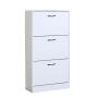 ZAPATERA VERTICAL 3 NIVELES 18 PARES BLANCA