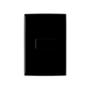 PLACA DECORATIVA CON DIMMER SENCILLO DE PLÁSTICO NEGRO