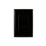 CONTACTO DÚPLEX CON PLACA DE PLÁSTICO NEGRO LEVITON CIEN