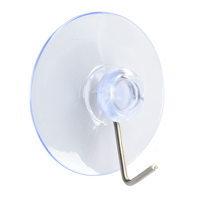  Ventosas con gancho de metal de 1 3/4 pulgadas, paquete de 24  unidades, también incluye un gancho de ducha de succión : Herramientas y  Mejoras del Hogar