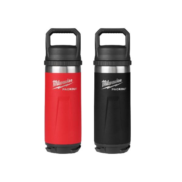 COMBO PACKOUT DE 2 BOTELLAS TÉRMICAS S DE 18OZ ROJA Y NEGRA