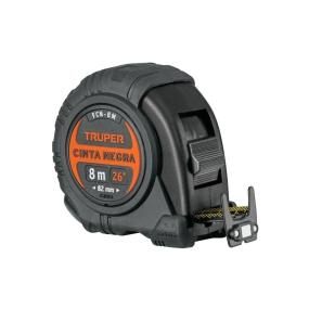 FLEXÓMETRO 8 METROS CONTRA IMPACTOS CINTA NEGRA 25 MM