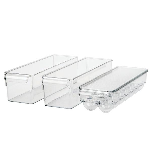 SET DE ORGANIZADORES PARA REFRIGERADOR 3 PIEZAS