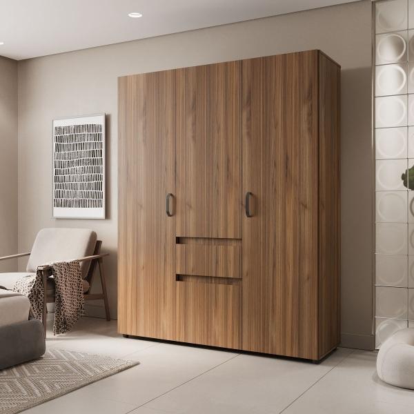 ARMARIO MADERKIT 3 PUERTAS 1 CAJÓN COLOR GALES 50 X 170 X 200 CM