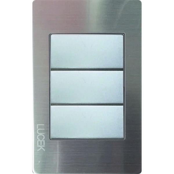 PLACA METÁLICA CIEGA PLATEADO