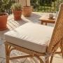 COJIN DE ASIENTO PARA EXTERIOR 45X50X8 COLOR BEIGE