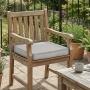 COJIN DE ASIENTO PARA EXTERIOR 45X50X8 COLOR GRIS