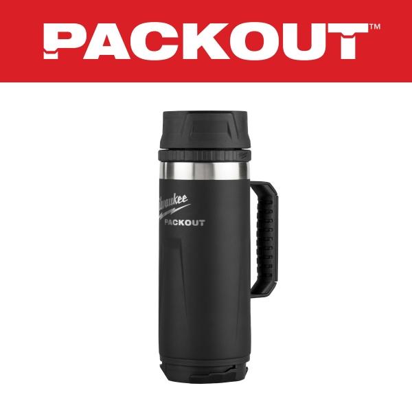 TAZA CON AISLAMIENTO PACKOUT DE 18OZ CON TAPA DE BOCA ANGOSTA