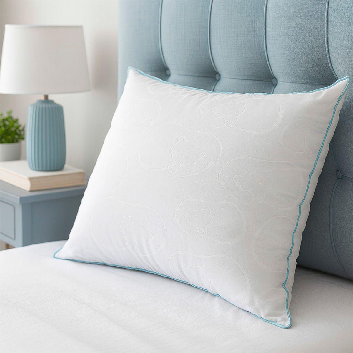 Combo queen size protector ultra + sabanas basic gris + almohada osos 2