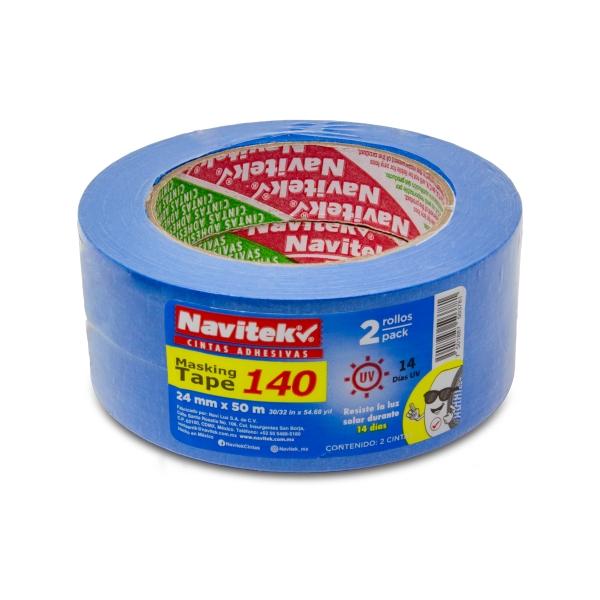 MASKING TAPE AZUL 14 DIAS 24mm X 50m ( Two pack)