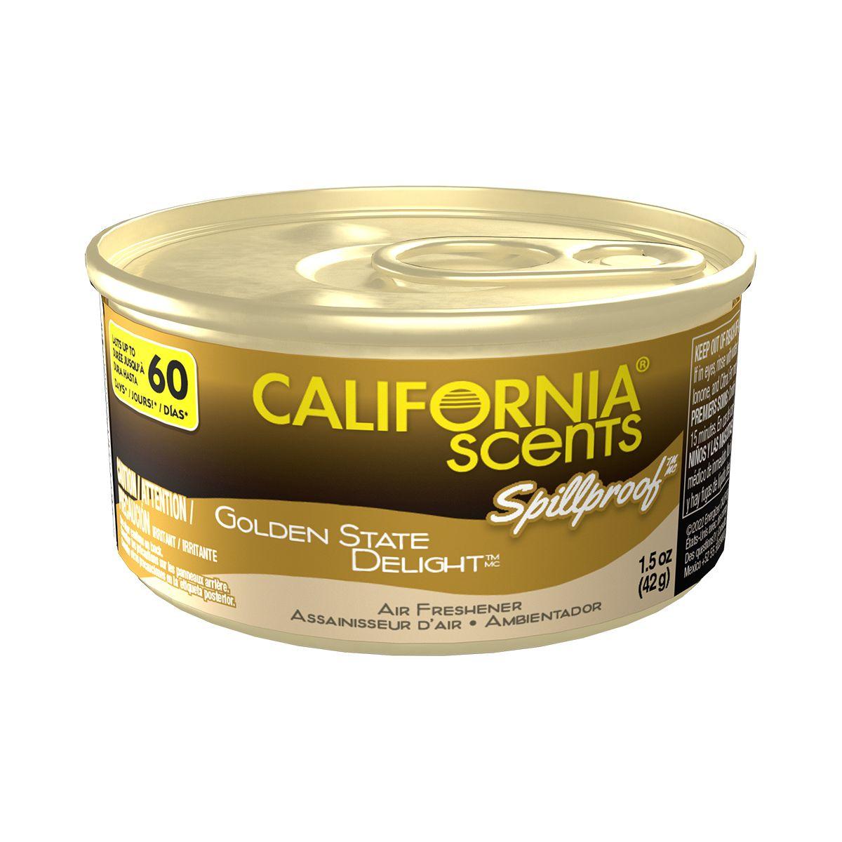 Aromatizante en lata spillproof aroma golden state