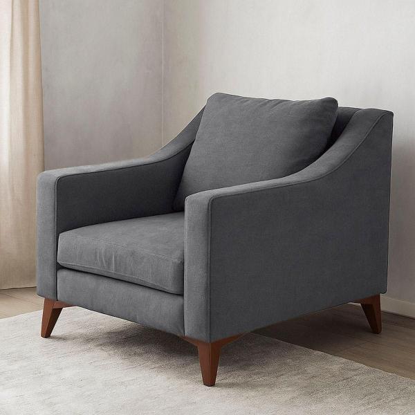 SILLÓN DICASA LANSON GRIS OSCURO