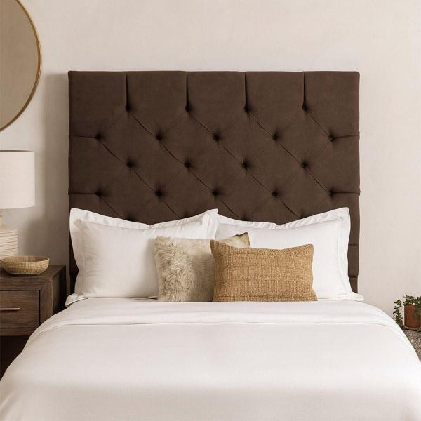 CABECERA INDIVIDUAL DICASA CAPRI COLOR CHOCOLATE