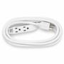 EXTENSIÓN ELÉCTRICA DE USO RUDO 16 AWG 3 METROS BLANCA