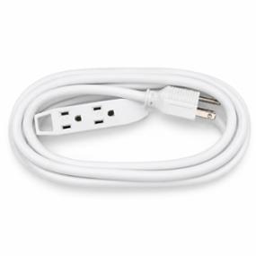EXTENSIÓN ELÉCTRICA DE USO RUDO 16 AWG 3 METROS BLANCA