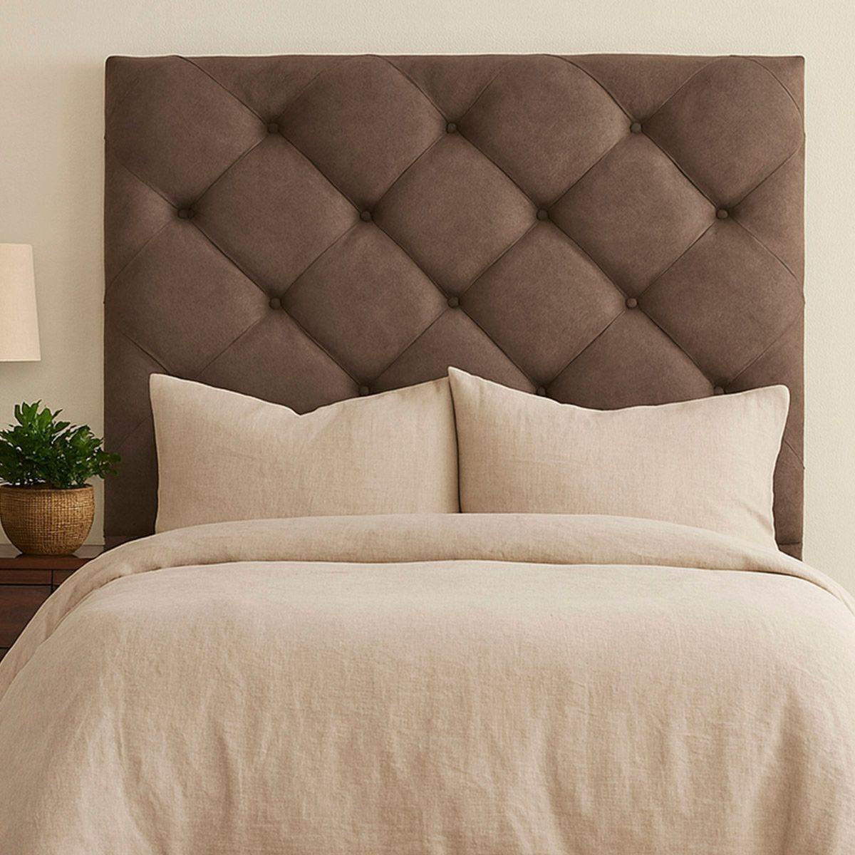 Cabecera individual dicasa ikki color chocolate