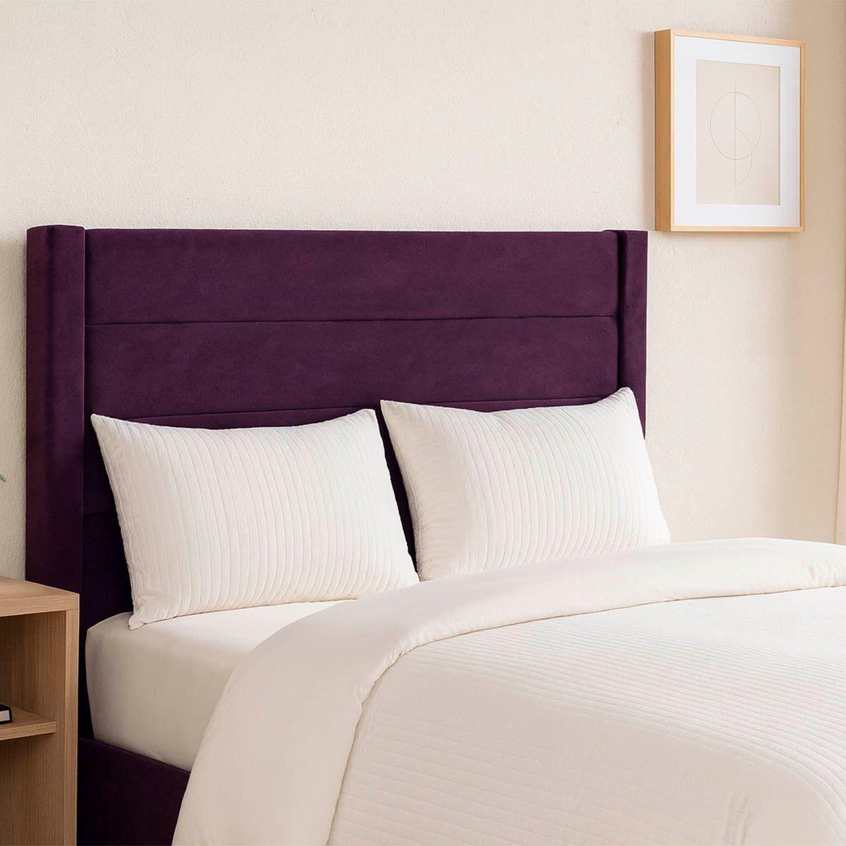 Cabecera queen size dicasa lugo color morado