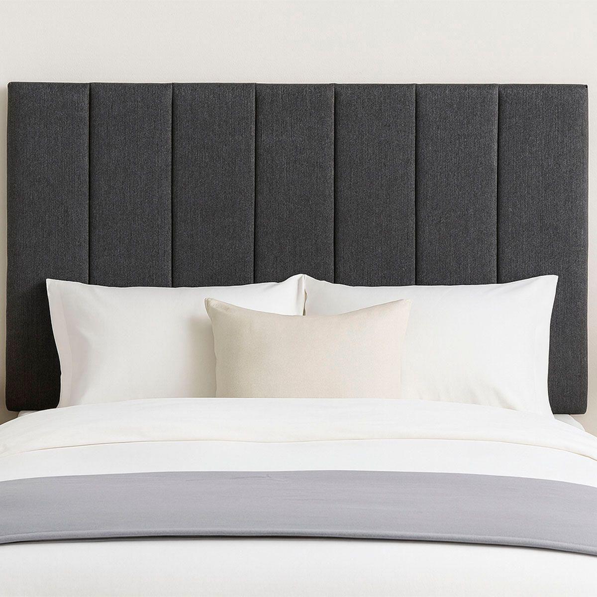 Cabecera king size dicasa argos color gris carbón