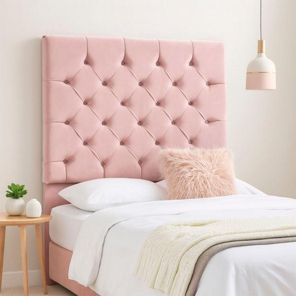 CABECERA KING SIZE DICASA CAPRI COLOR ROSA