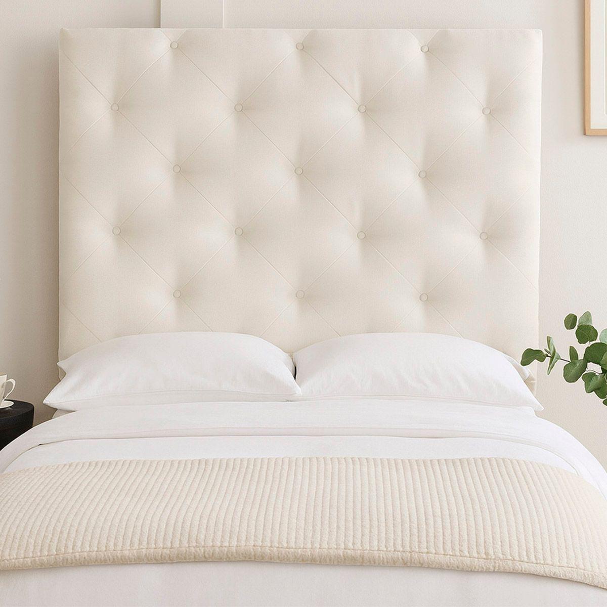 Cabecera king size dicasa ikki color crema